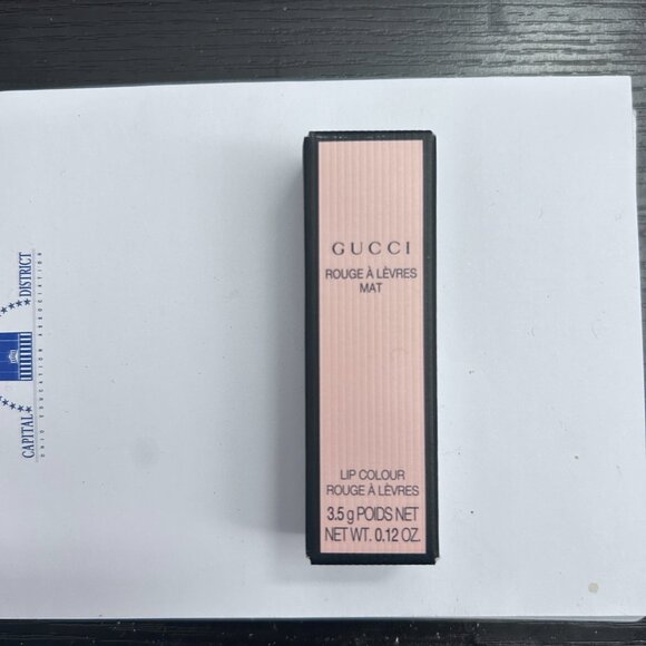 NWT17 Gucci Valeria Rose, Rouge à Lèvres Mat Lipstick - Picture 13 of 13